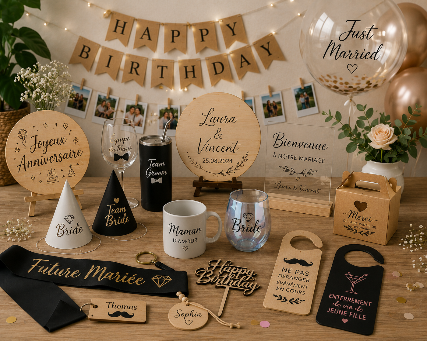 Décorations personnalisées