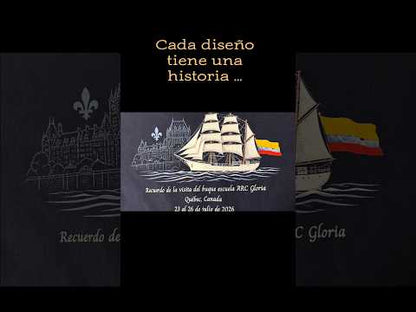 T-shirt commémorative Rendez-vous naval de Québec 2026. ARC Gloria - Colombie